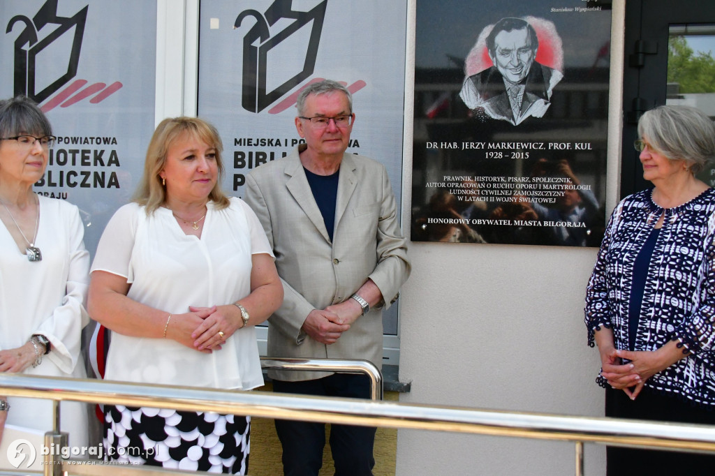 Uczcili prof. Markiewicza. Biłgorajska Biblioteka nazwana jego imieniem