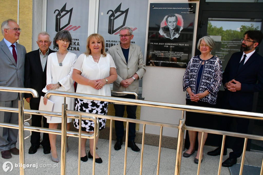 Uczcili prof. Markiewicza. Biłgorajska Biblioteka nazwana jego imieniem