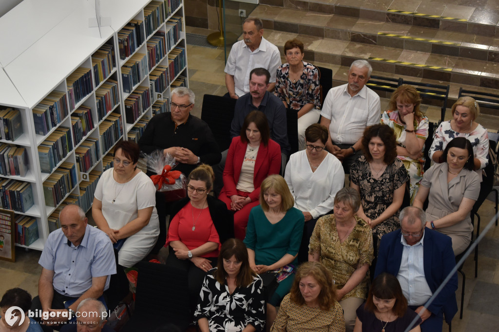 Joanna Puchacz żegna się z Miejską Biblioteką Publiczną w Tarnogrodzie