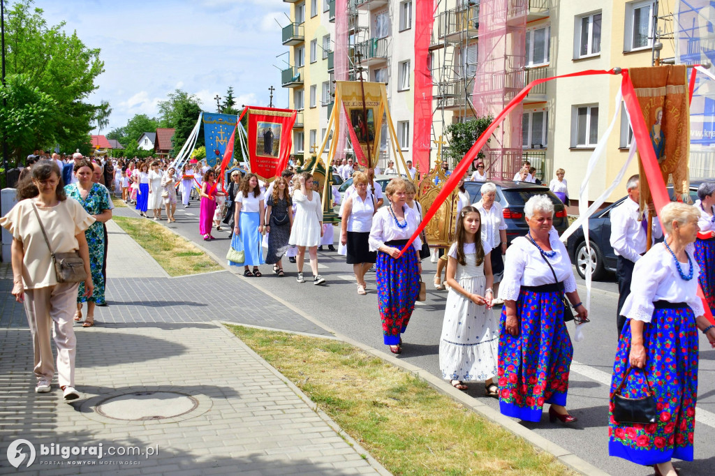 Boże Ciało. Procesje Eucharystyczne przeszły ulicami Biłgoraja