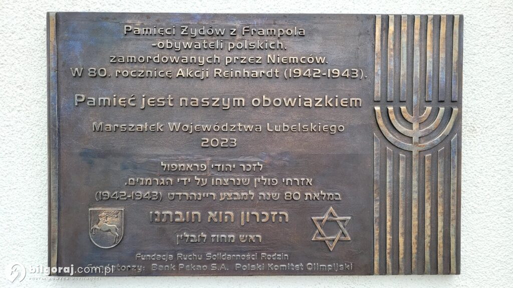 Odsłonięcie tablicy „Pamięci Żydów z Frampola”