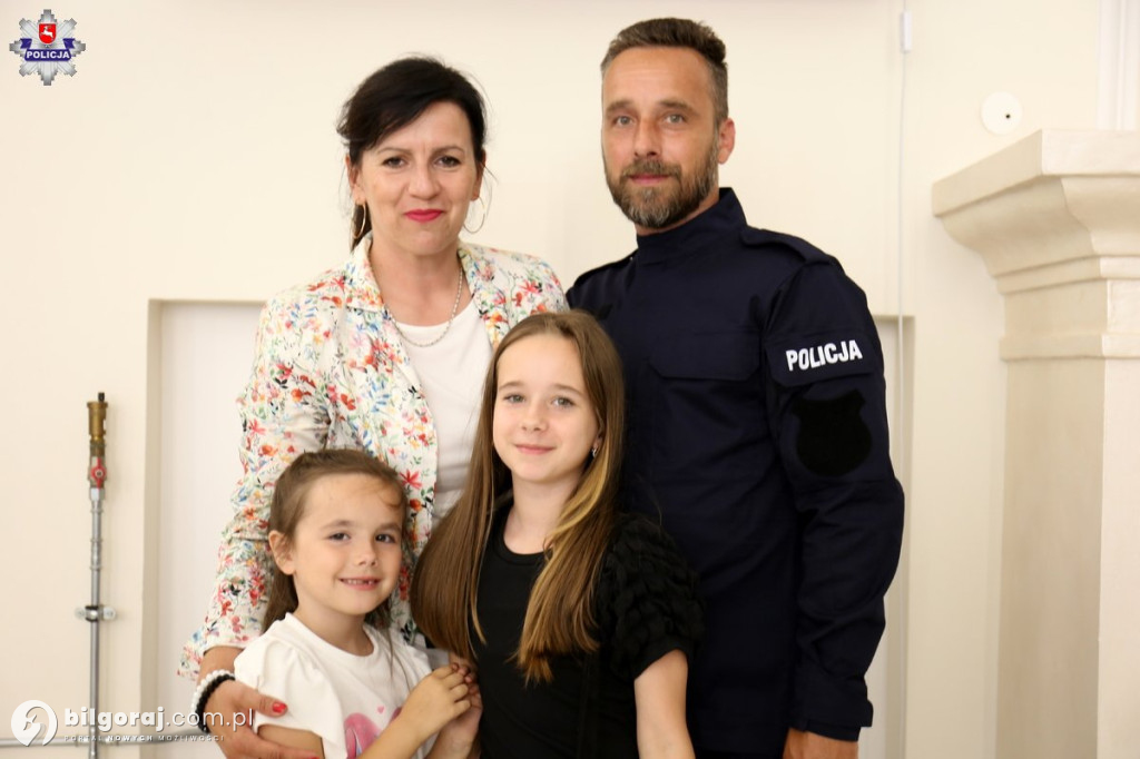 Nowi policjanci w biłgorajskiej Komendzie