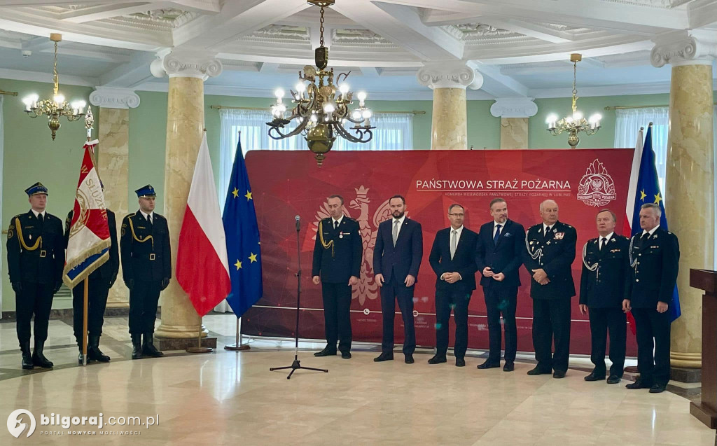 Poseł Wiesław Różyński uhonorowany Złotym Znakiem Związku OSP RP