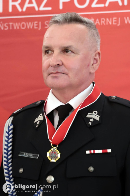 Poseł Wiesław Różyński uhonorowany Złotym Znakiem Związku OSP RP