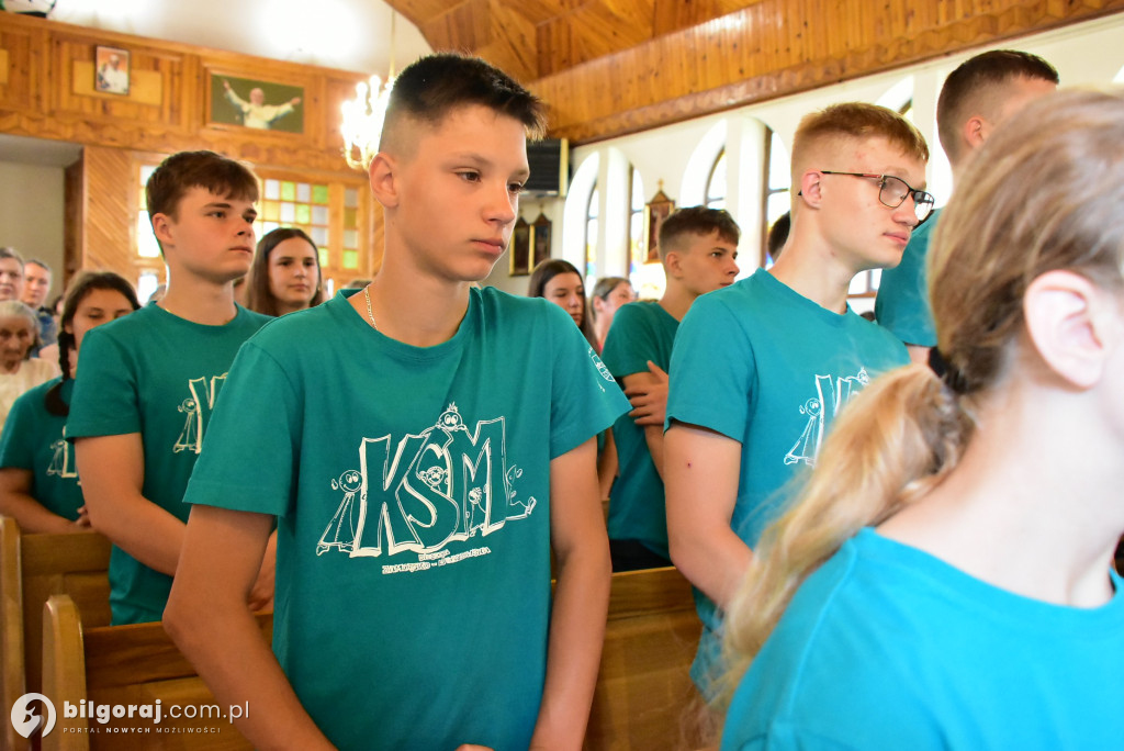  Dąbrowica: Młodzież na letnim obozie formacyjnym KSM