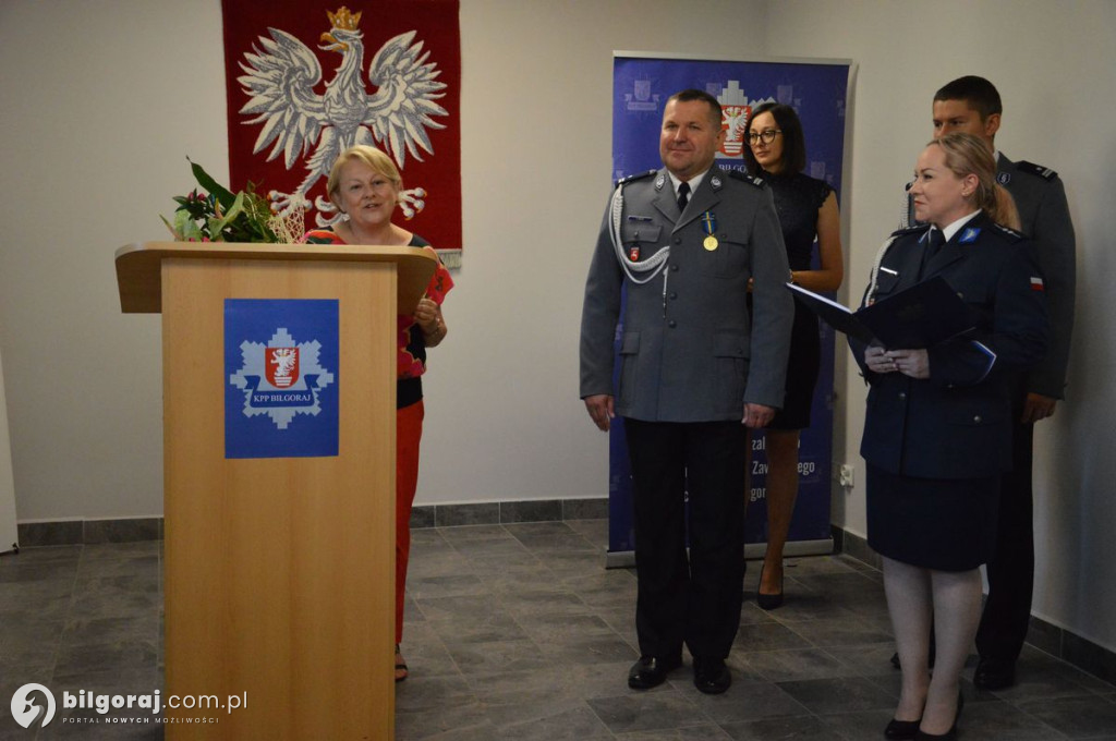 Obchody święta Policji w Komendzie Powiatowej Policji w Biłgoraju