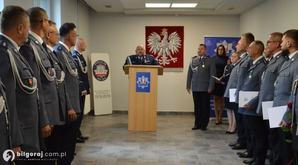 Obchody święta Policji w Komendzie Powiatowej Policji w Biłgoraju