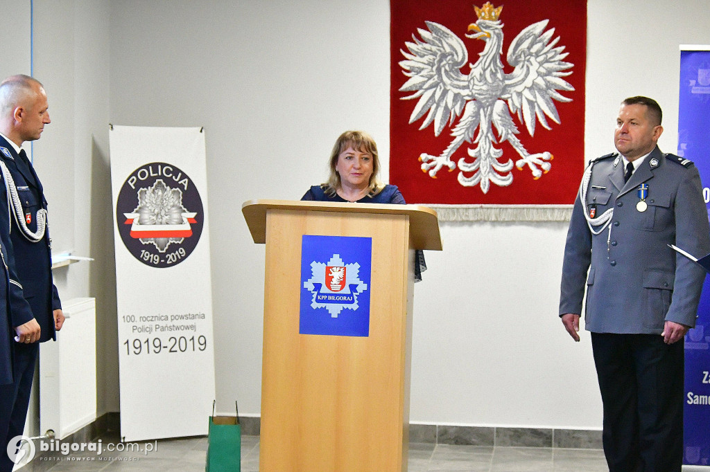 Obchody święta Policji w Komendzie Powiatowej Policji w Biłgoraju