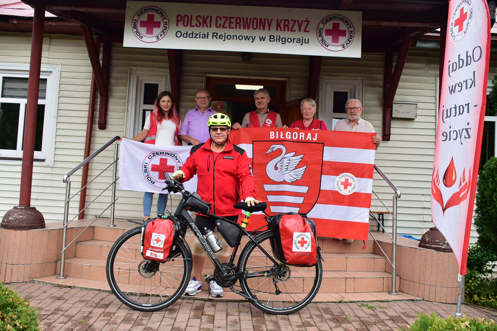 2000 km dla PCK na rowerze - historie z Biłgoraja