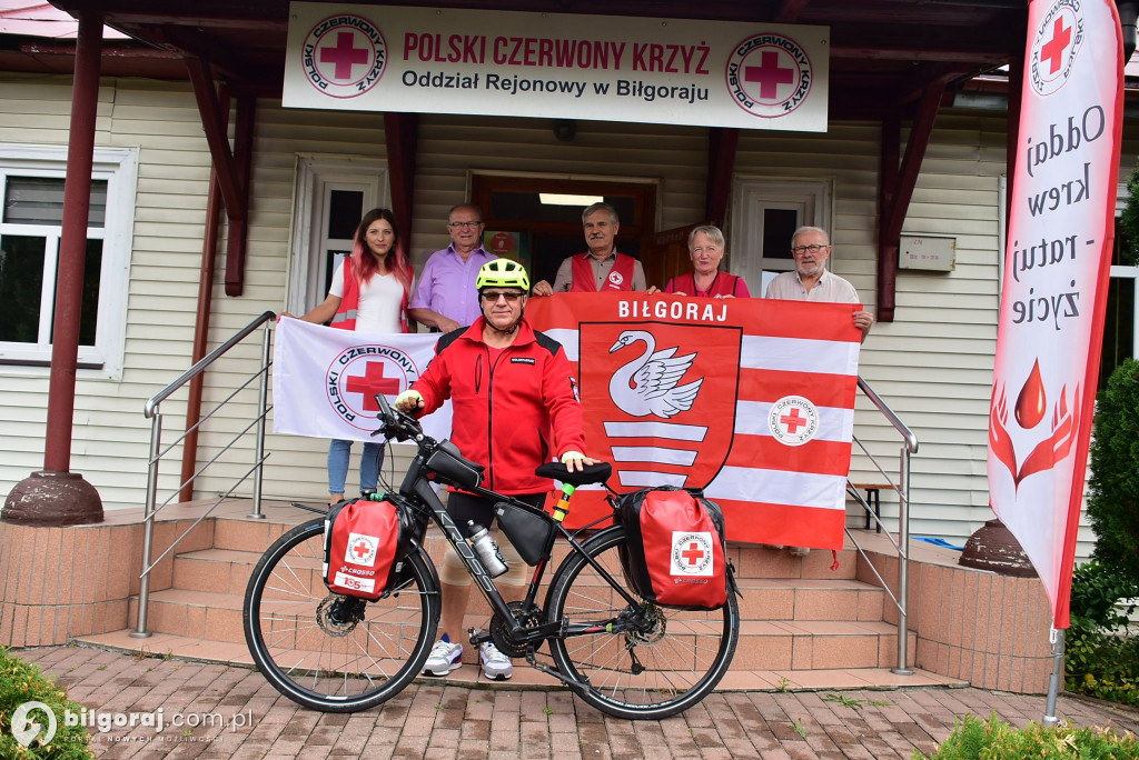 2000 km dla PCK na rowerze - historie z Biłgoraja