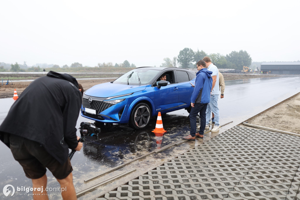 Dziennikarze z TVN Turbo na Autodromie w Biłgoraju