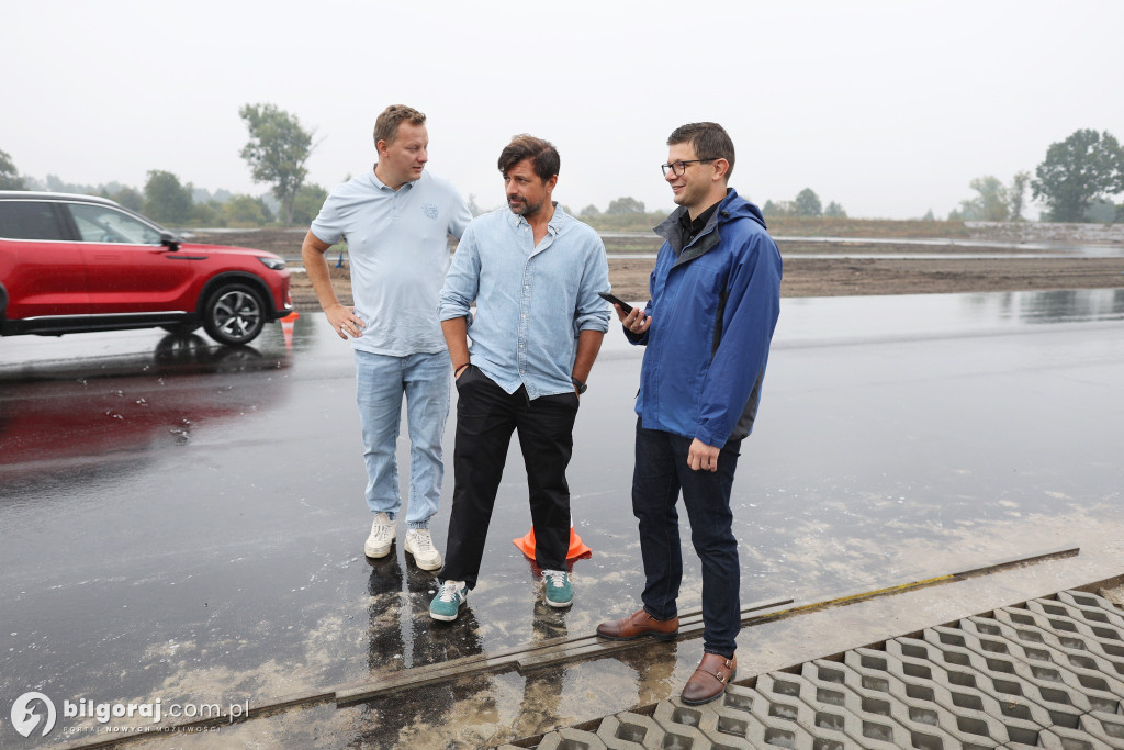 Dziennikarze z TVN Turbo na Autodromie w Biłgoraju