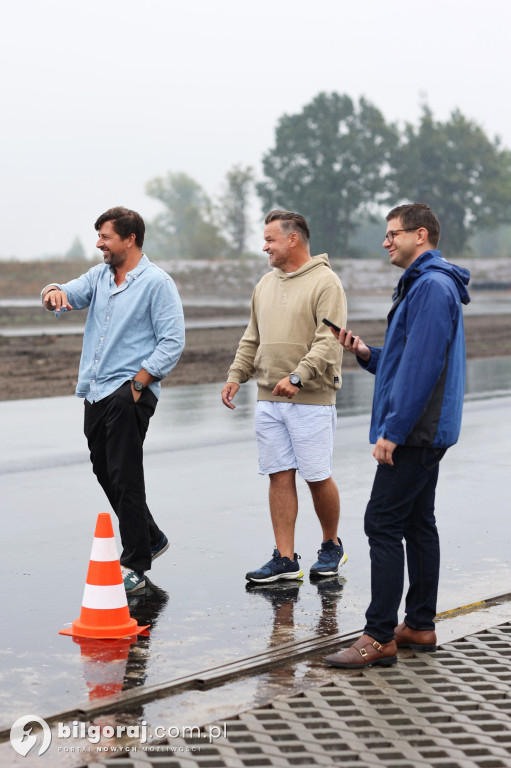Dziennikarze z TVN Turbo na Autodromie w Biłgoraju