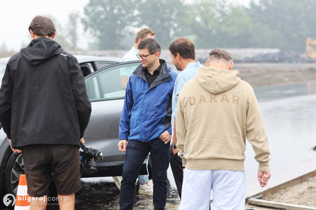 Dziennikarze z TVN Turbo na Autodromie w Biłgoraju