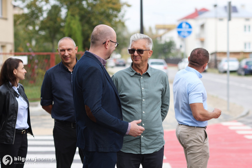Bezpieczniejsza komunikacja w Biłgoraju – zakończenie budowy drogi dla pieszych i rowerów przy Bagiennej