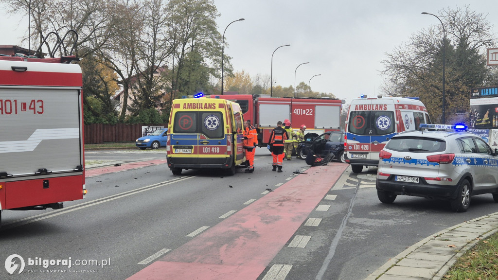 Zablokowane jedno z ważniejszych biłgorajskich skrzyżowań