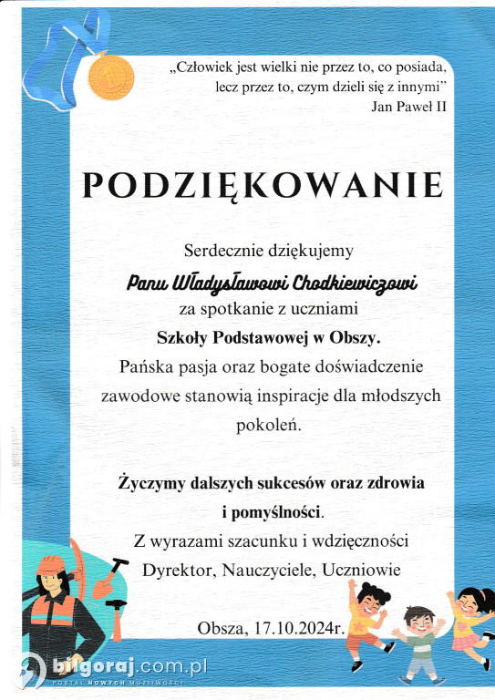 Dzień Górnika w Szkole Podstawowej w Chmielku