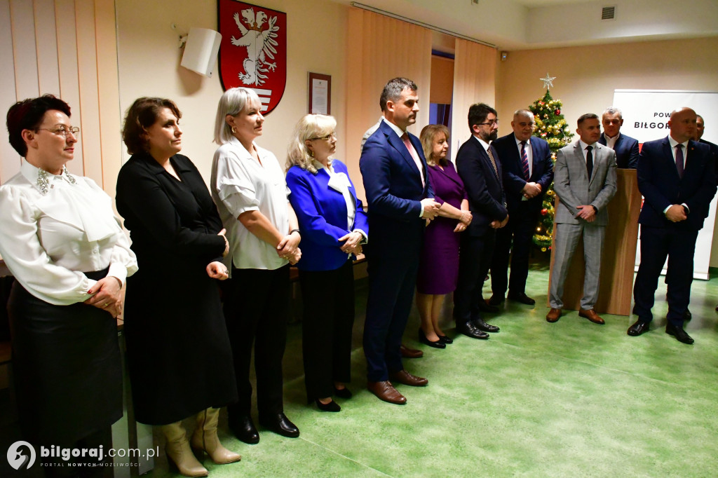 Spotkanie opłatkowe Rady Powiatu w Biłgoraju