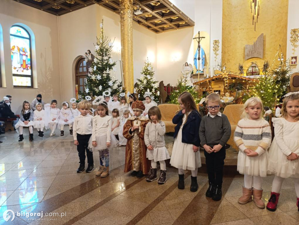 Jasełka w Biłgoraju w wykonaniu przedszkolaków z JPII