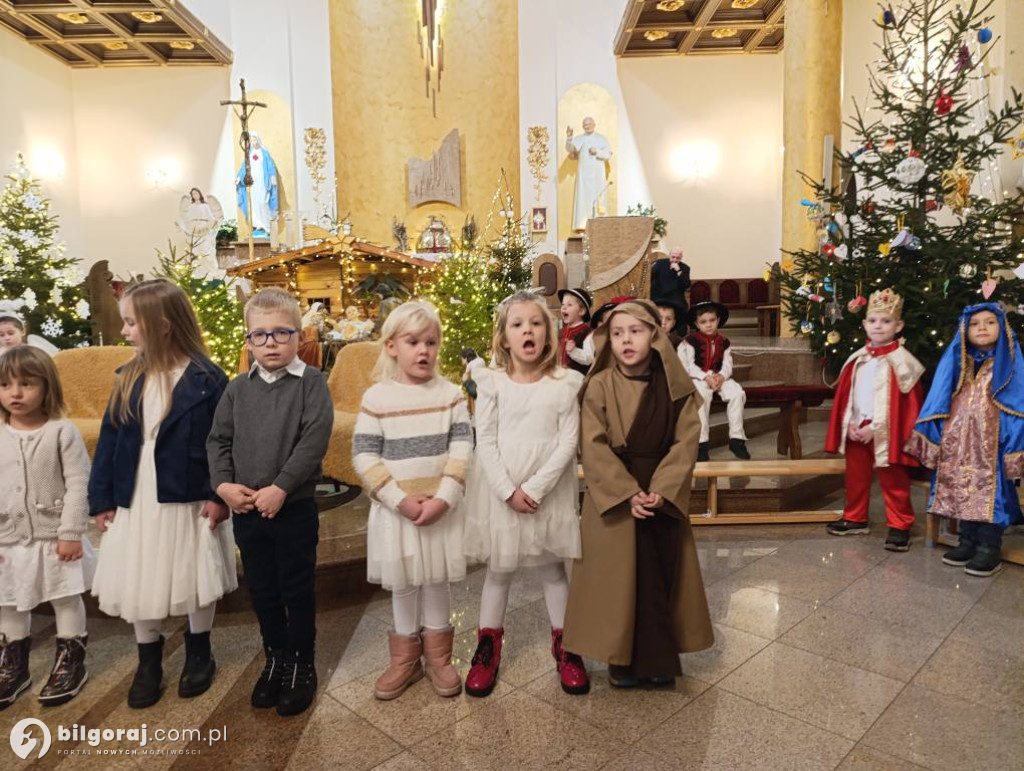 Jasełka w Biłgoraju w wykonaniu przedszkolaków z JPII