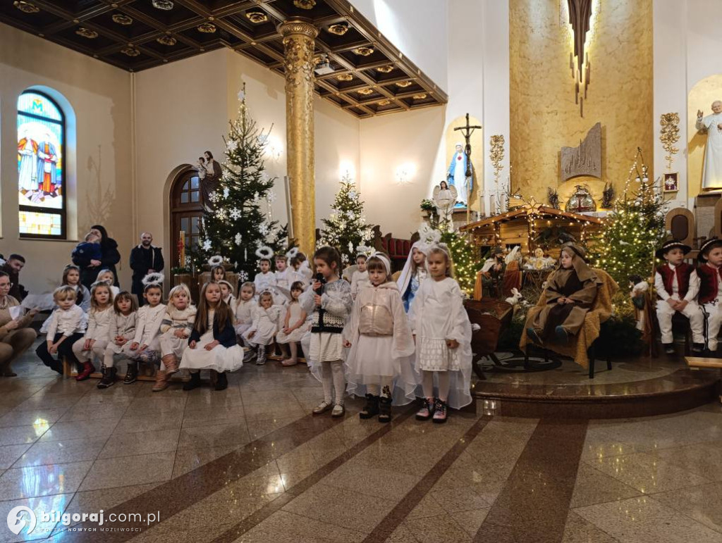 Jasełka w Biłgoraju w wykonaniu przedszkolaków z JPII