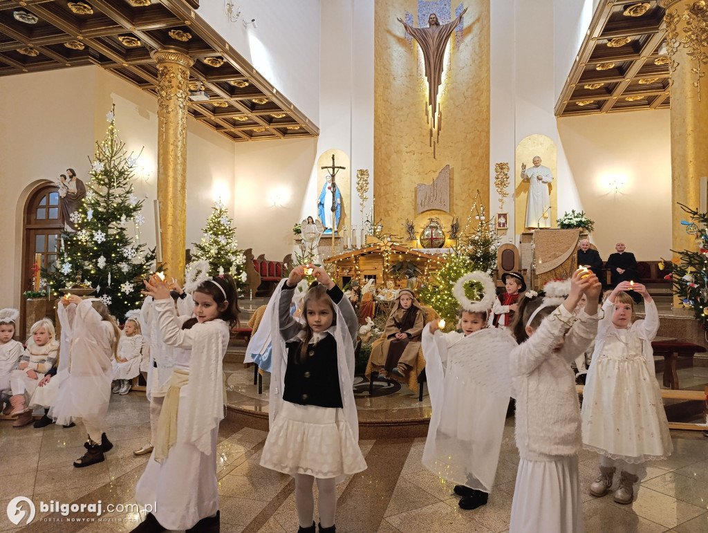 Jasełka w Biłgoraju w wykonaniu przedszkolaków z JPII