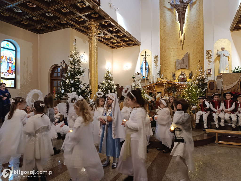 Jasełka w Biłgoraju w wykonaniu przedszkolaków z JPII