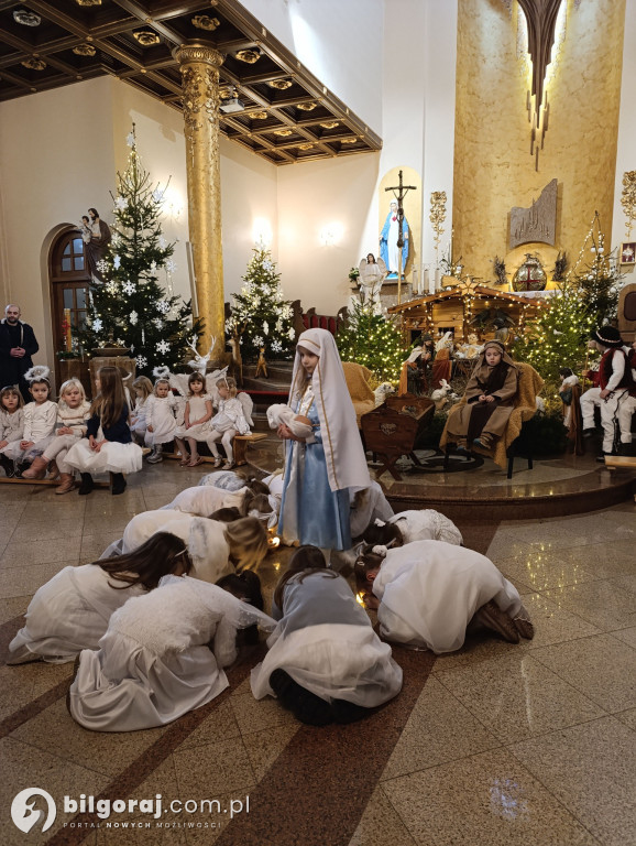 Jasełka w Biłgoraju w wykonaniu przedszkolaków z JPII