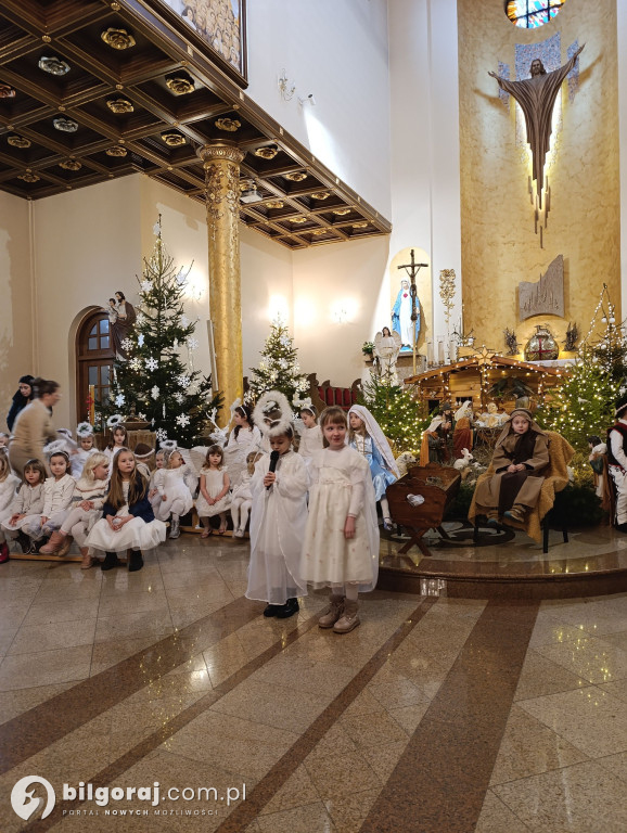 Jasełka w Biłgoraju w wykonaniu przedszkolaków z JPII