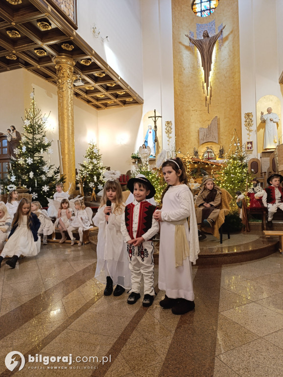 Jasełka w Biłgoraju w wykonaniu przedszkolaków z JPII