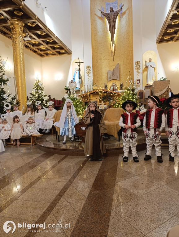 Jasełka w Biłgoraju w wykonaniu przedszkolaków z JPII