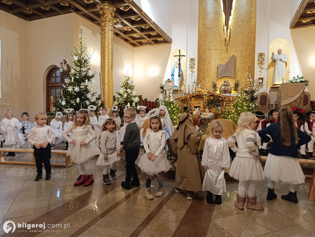 Jasełka w Biłgoraju w wykonaniu przedszkolaków z JPII