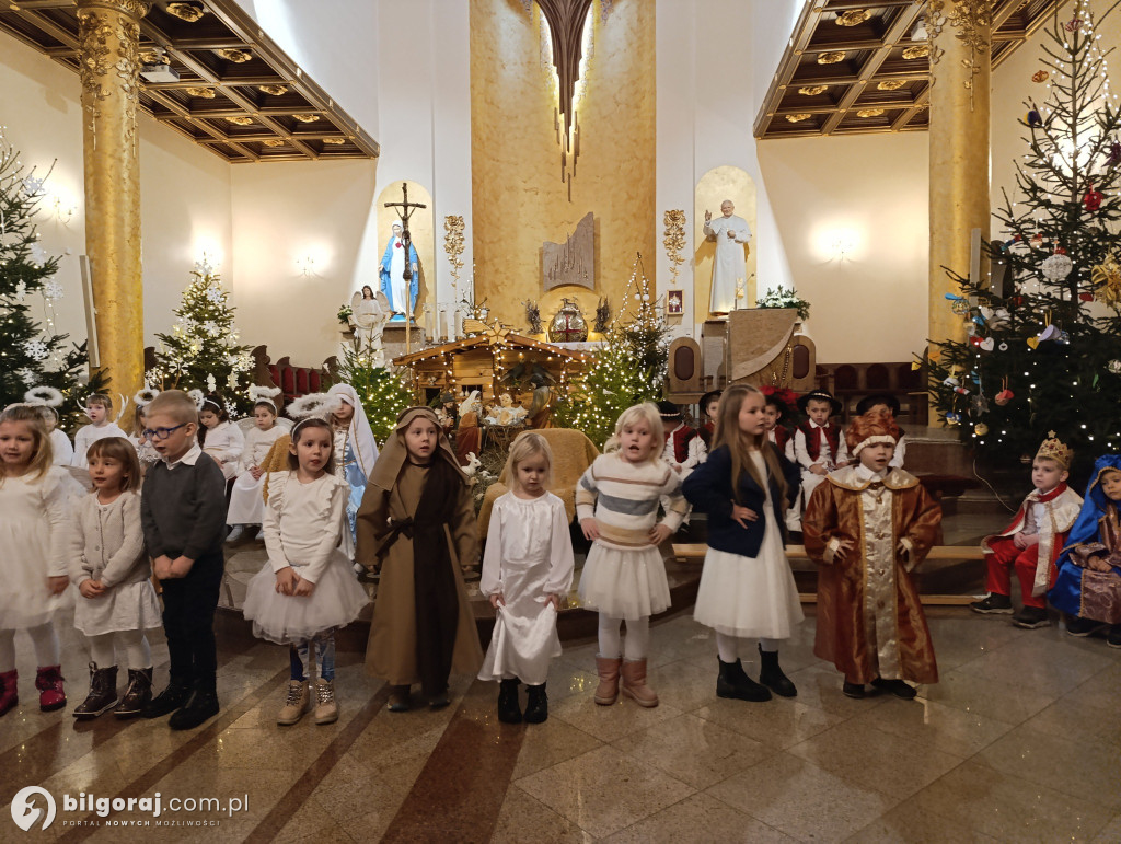 Jasełka w Biłgoraju w wykonaniu przedszkolaków z JPII