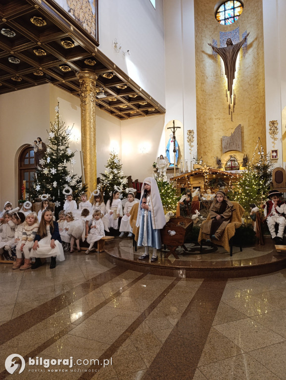 Jasełka w Biłgoraju w wykonaniu przedszkolaków z JPII