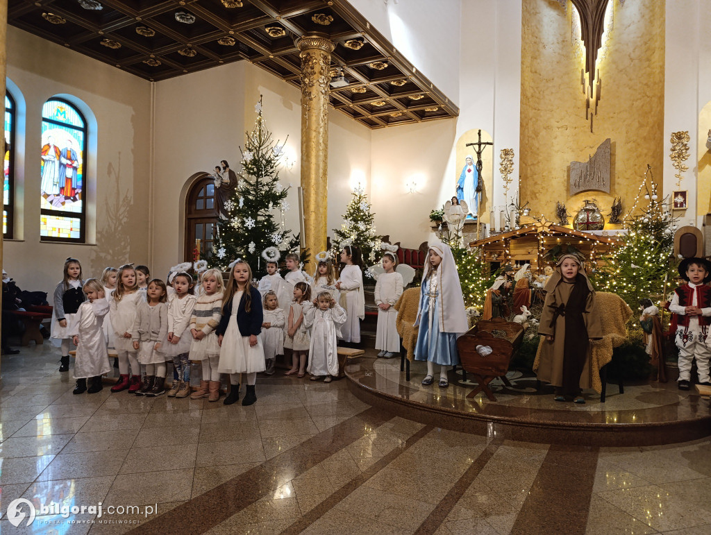 Jasełka w Biłgoraju w wykonaniu przedszkolaków z JPII