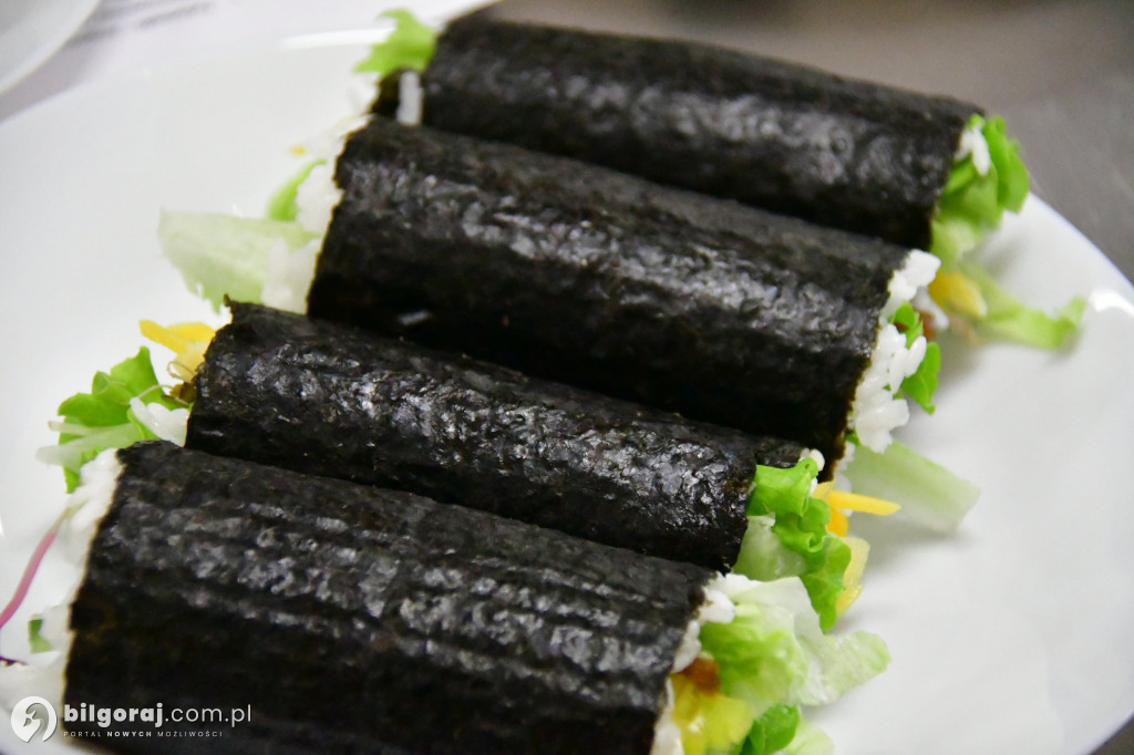 Warsztaty sushi w ZSZiO w Biłgoraju
