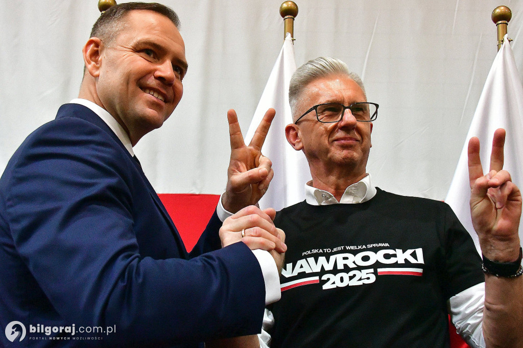 Karol Nawrocki w Biłgoraju. Kandydat na Prezydenta RP spotkał się z mieszkańcami