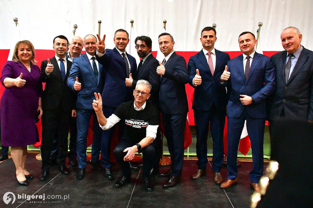 Karol Nawrocki w Biłgoraju. Kandydat na Prezydenta RP spotkał się z mieszkańcami