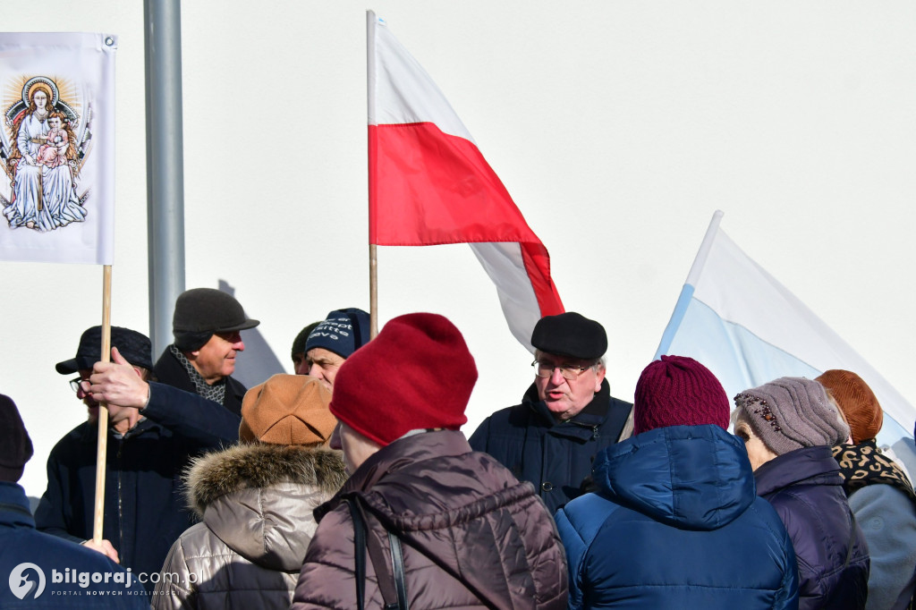 Biłgoraj. Protest pod sklepem Lidl