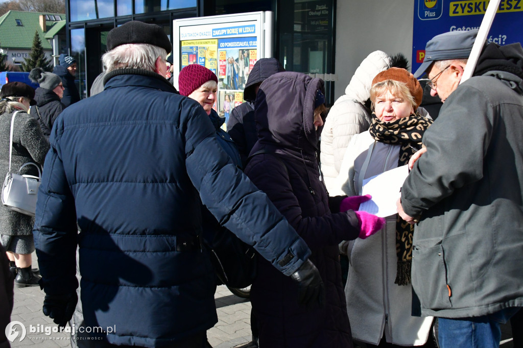 Biłgoraj. Protest pod sklepem Lidl