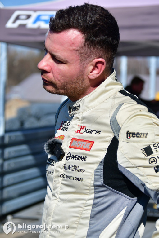 Jakub Colin Brzeziński testował auto w Biłgoraju