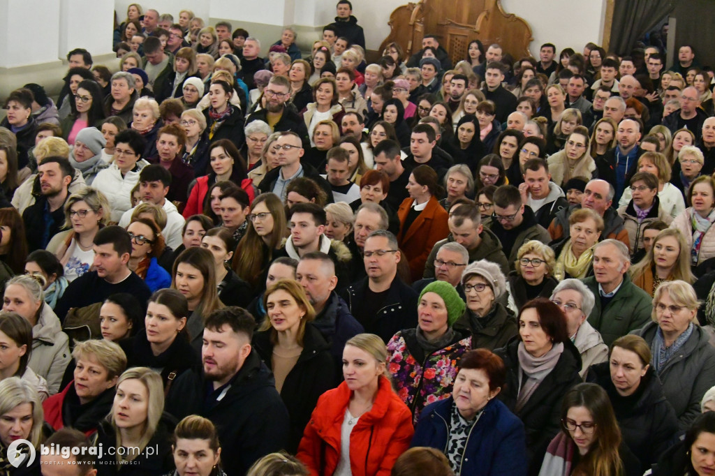 Marcin Zieliński poprowadził modlitwę w Biłgoraju