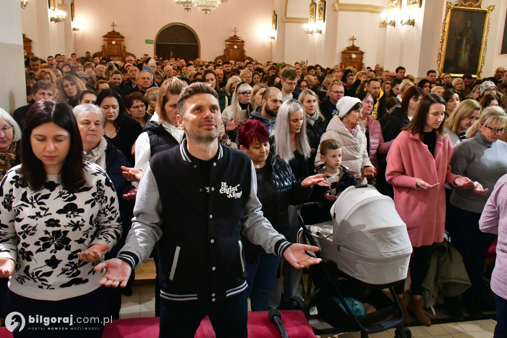 Marcin Zieliński poprowadził modlitwę w Biłgoraju