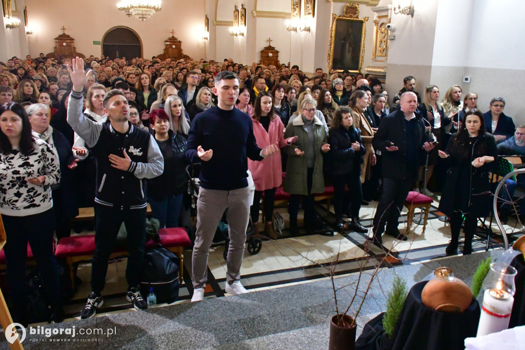 Marcin Zieliński poprowadził modlitwę w Biłgoraju