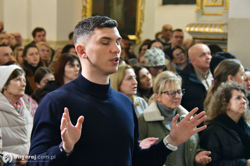 Marcin Zieliński poprowadził modlitwę w Biłgoraju