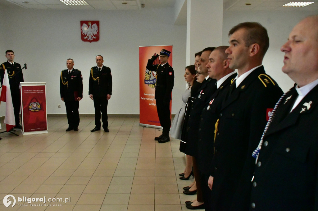 Uroczyste przejęcie obowiązków Komendanta Powiatowego PSP w Biłgoraju