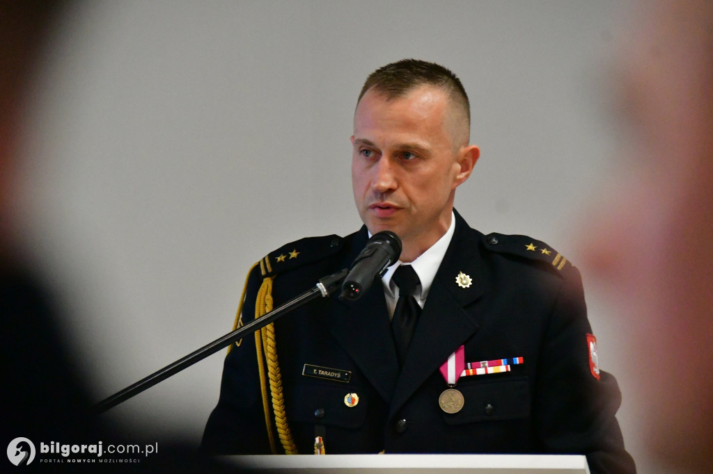 Uroczyste przejęcie obowiązków Komendanta Powiatowego PSP w Biłgoraju