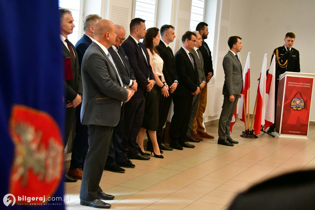 Uroczyste przejęcie obowiązków Komendanta Powiatowego PSP w Biłgoraju