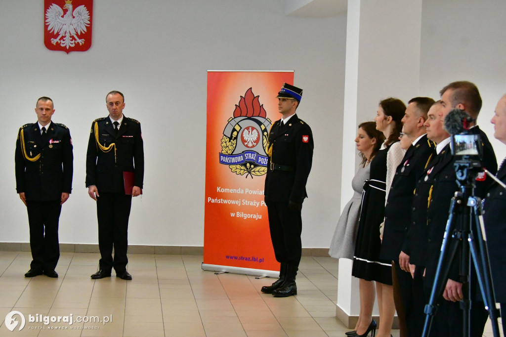 Uroczyste przejęcie obowiązków Komendanta Powiatowego PSP w Biłgoraju