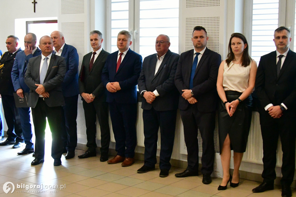 Uroczyste przejęcie obowiązków Komendanta Powiatowego PSP w Biłgoraju
